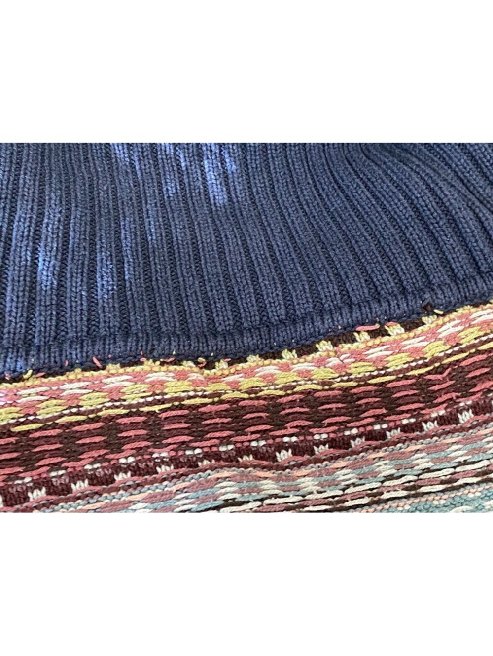 2 Vintage Liz Claiborne Sweaters Pullover Solid Green Stripe Large XL - Picture 12 of 16